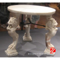 round stone lion statue table